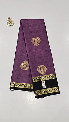 Pure Kanchi Saree with 1 grm Gold (id 13008)
