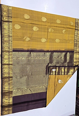 Pure Kanchi Saree with 1 grm Gold (id 13010)