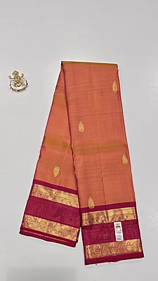 Pure Kanchi Saree with 1 grm Gold (id 13017)