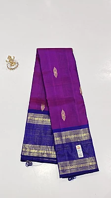 Pure Kanchi Saree with 1 grm Gold (id 13021)