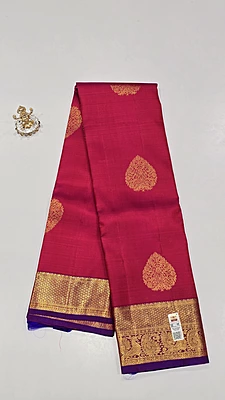 Pure Kanchi Saree with 1 grm Gold (id 13019)
