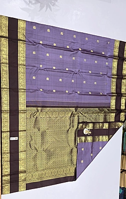 Pure Kanchi Saree with 1 grm Gold (id 13026)