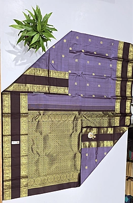 Pure Kanchi Saree with 1 grm Gold (id 13026)