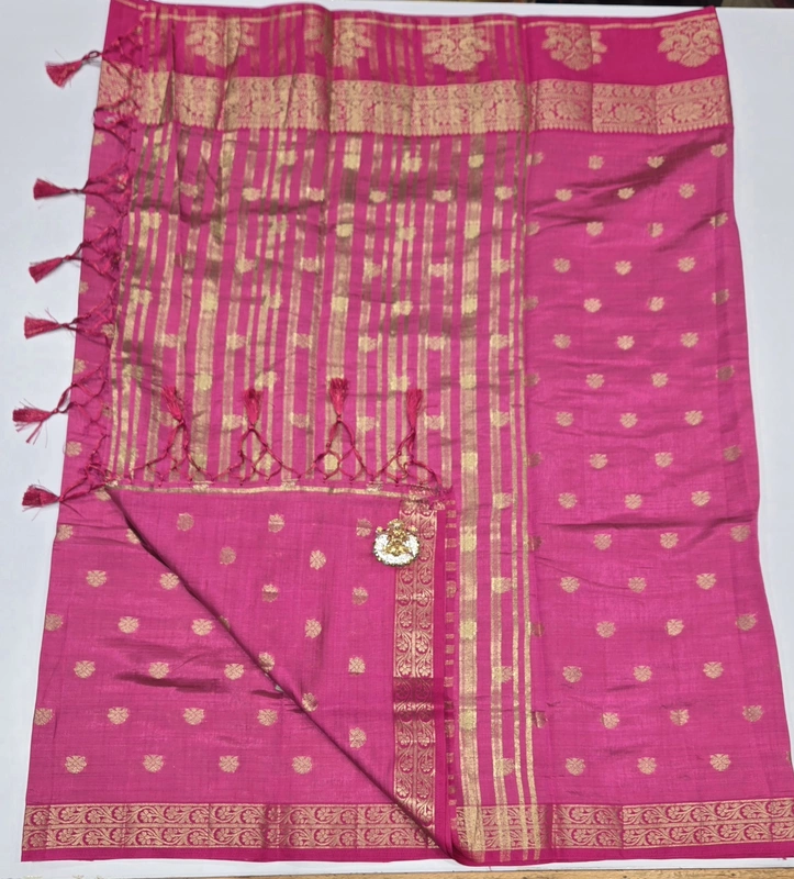 Tussur Cotton Saree (id 12006)