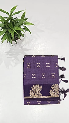 Tussur Cotton Saree (id 12010)