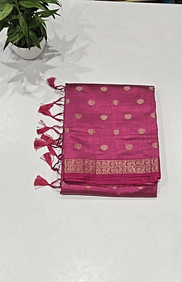 Tussur Cotton Saree (id 12006)