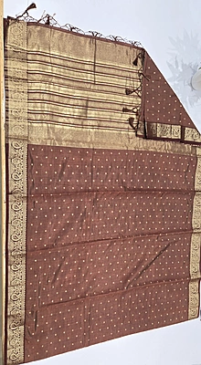 Tussur Cotton Saree (id 12000)