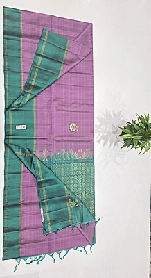 Pure Kuppadam Handloom Silk Saree (id 14000)