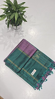Pure Kuppadam Handloom Silk Saree (id 14000)
