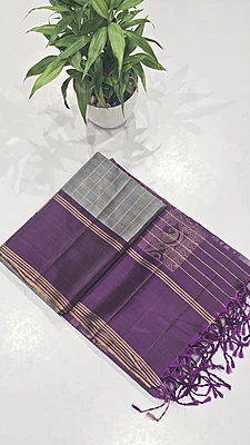 Pure Kuppadam Handloom Silk Saree (id 14001)
