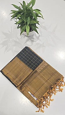 Pure Kuppadam Handloom Silk Saree (id 14003)