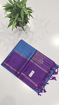 Pure Kuppadam Handloom Silk Saree (id 14002)
