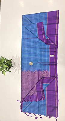 Pure Kuppadam Handloom Silk Saree (id 14002)