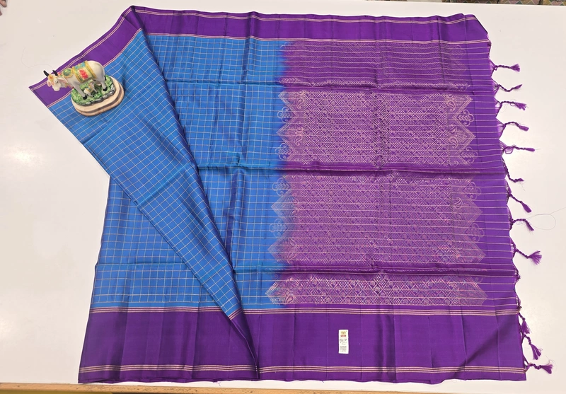 Pure Kuppadam Handloom Silk Saree (id 14002)