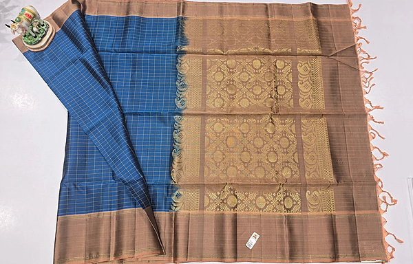 Pure Kuppadam Handloom Silk Saree (id 14004)