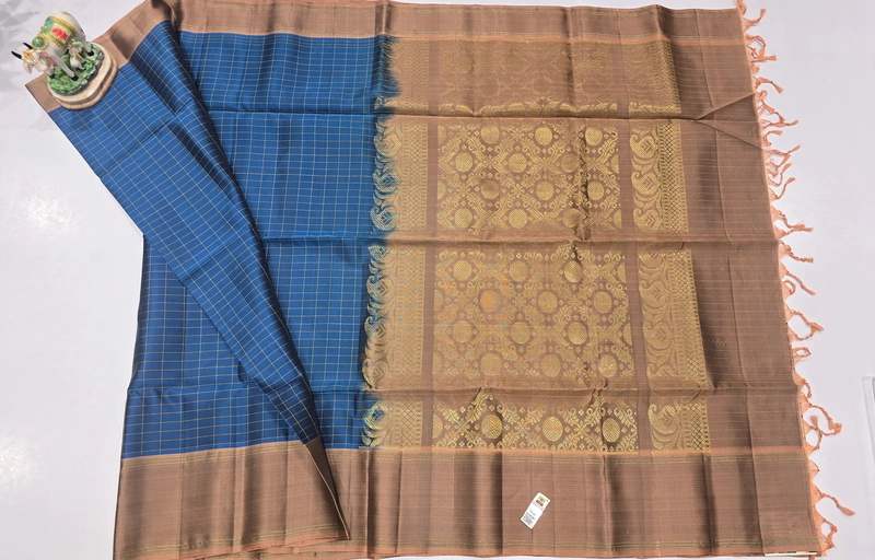 Pure Kuppadam Handloom Silk Saree (id 14004)