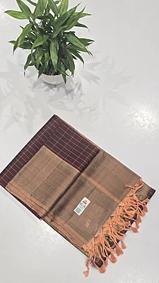 Pure Kuppadam Handloom Silk Saree (id 14005)