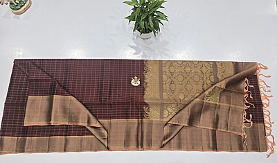 Pure Kuppadam Handloom Silk Saree (id 14005)