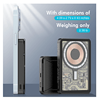 Champion 10000mAh Magnetic Wireless Transparent Power Bank – PD Fast Charging for iPhone & Android Champion 10000mAh Magnetic Wireless Transparent Power Bank – PD Fast Charging for iPhone & Android