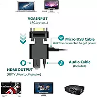 VGA to HDMI Converter with Audio