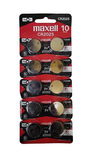 Maxell Lithium 2025 Coin Battery - Pack of 100