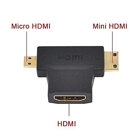 Hdmi F To Mini + Micro Adaptor