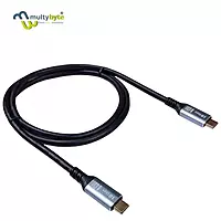 Multybyte Metal Type-C to Type-C 10Gbps 4K UHD Data Cable