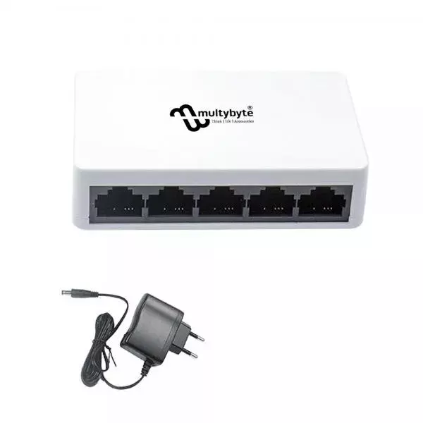Multybyte 5-Port 10/100 Mbps Ethernet Switch