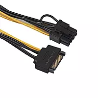 DVR SATA Cable | 4 pin Mini Power Cable/Adapter to Power one 15 pin SATA HDD