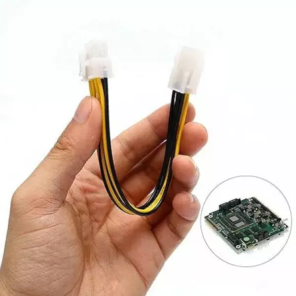 4 Pin Male to 8 Pin Female EPS Power Cable Adapter