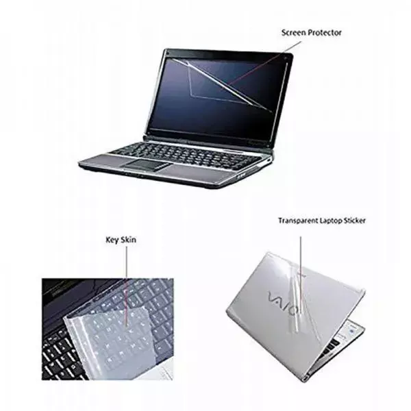 3-in-1 Laptop Full Body Skin Sticker Set