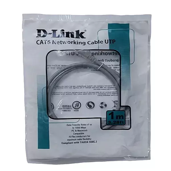 D-Link Cat6 Patch Cable 1M