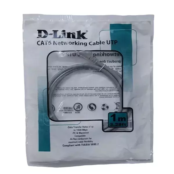 D-Link Cat6 Patch Cable 1M