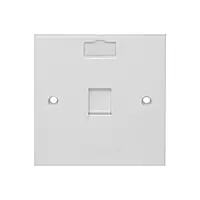 Face Plate 1 Port Dlx