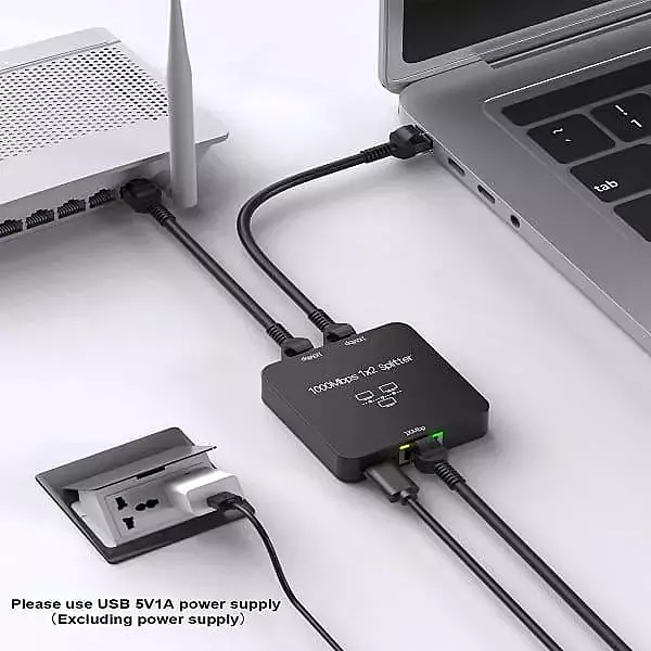 Rj-45 Gigabit Network Splitter (1X2)