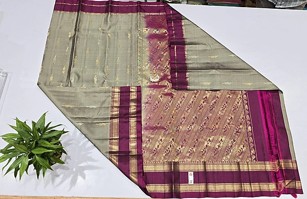 Pure Kuttu Handloom Silk (id 15000)