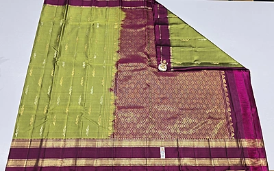 Pure Kuttu Handloom Silk (id 15004)