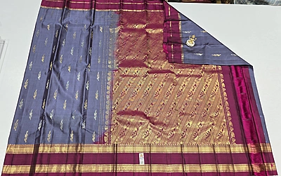 Pure Kuttu Handloom Silk (id 15007)