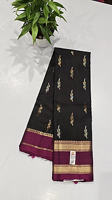 Pure Kuttu Handloom Silk (id 15010)
