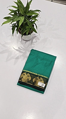 Crape Silk Contrast Saree (id 16009)