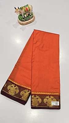 Crape Silk Contrast Saree (id 16010)
