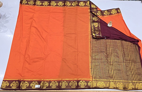 Crape Silk Contrast Saree (id 16010)