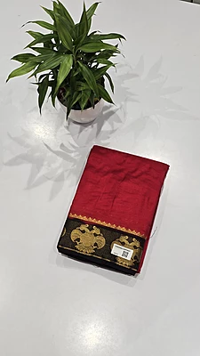 Crape Silk Contrast Saree (id 16011)