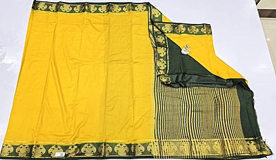 Crape Silk Contrast Saree (id 16014)