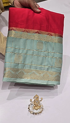 Premium Mona Crape Silk Saree (id 17001)