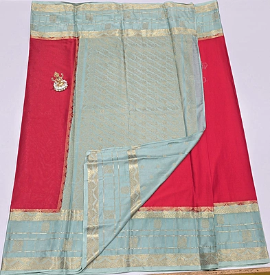 Premium Mona Crape Silk Saree (id 17001)