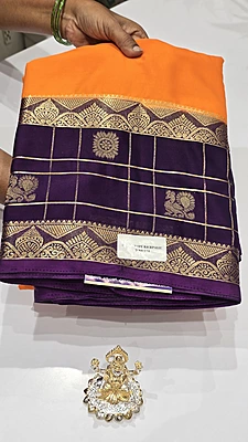 Premium Mona Crape Silk Saree (id 17002)