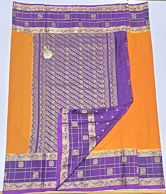 Premium Mona Crape Silk Saree (id 17002)