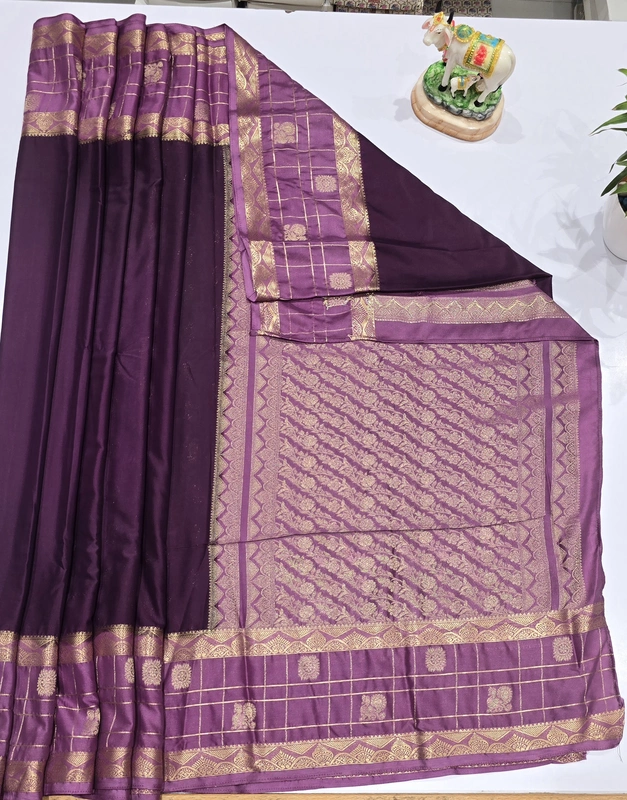 Premium Mona Crape Silk Saree (id 17003)