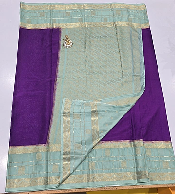 Premium Mona Crape Silk Saree (id 17004)